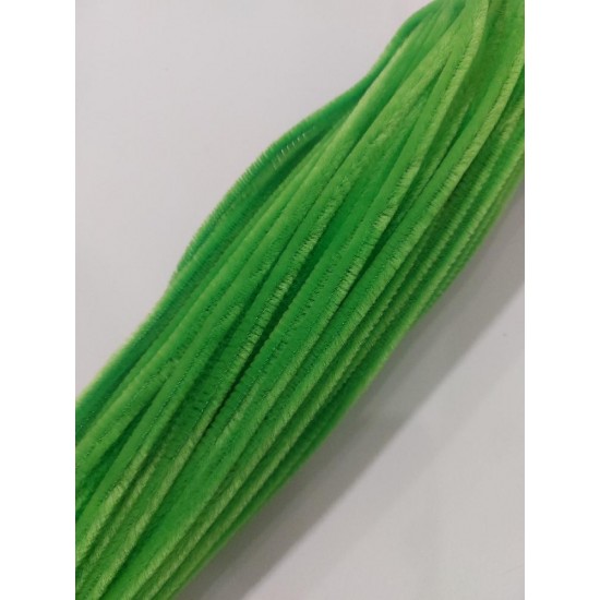 Проволока синельная 30 см цв. светло-зеленый, цена за 10 шт